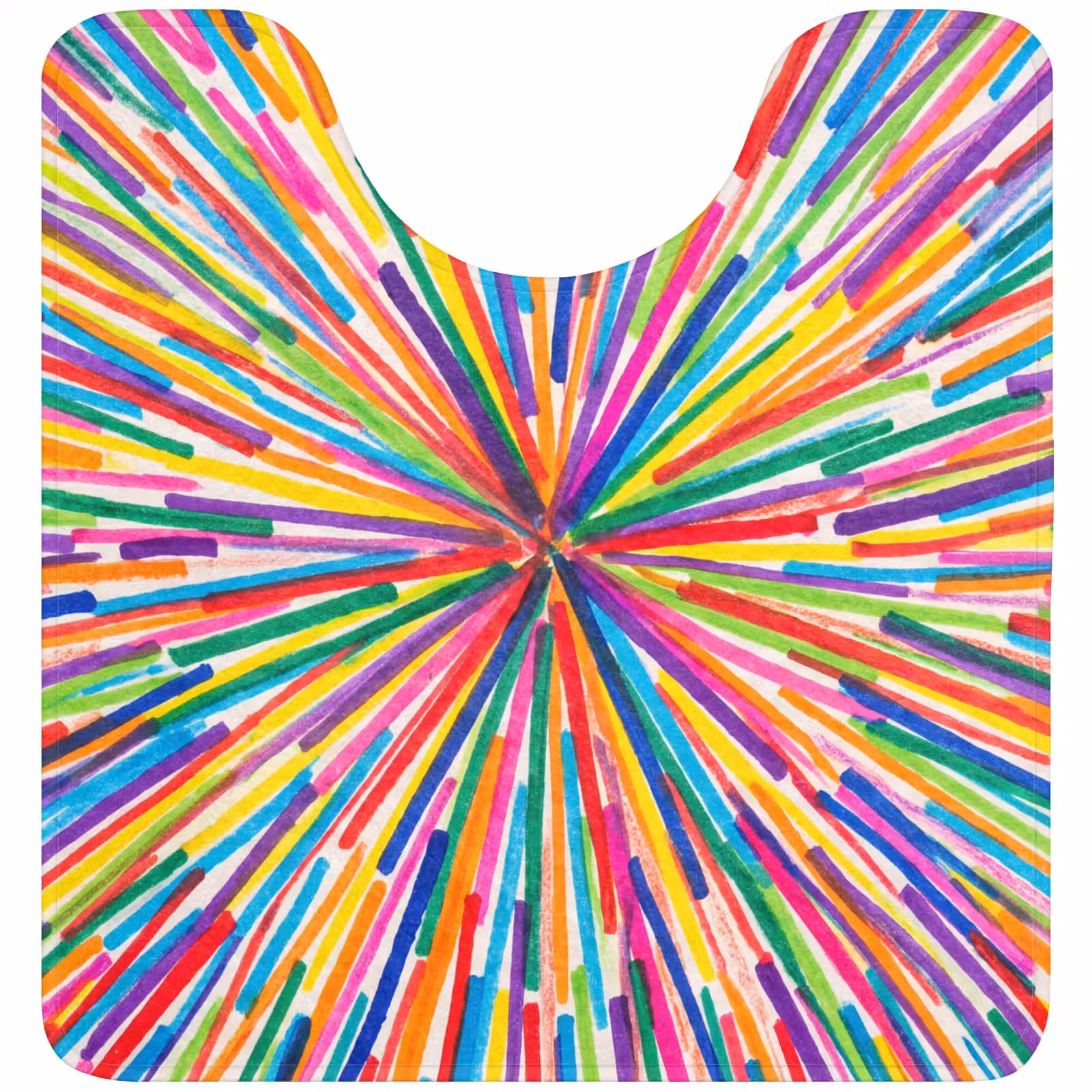 WC Mat - Lines - Colorful - Abstract — 1