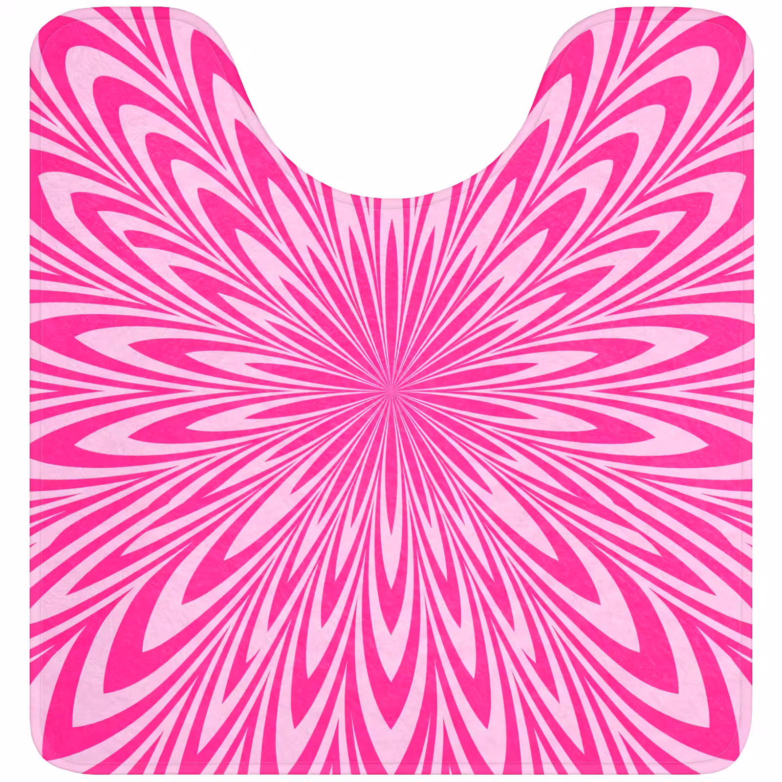 WC Mat - Pattern - Optical - Pink — 1