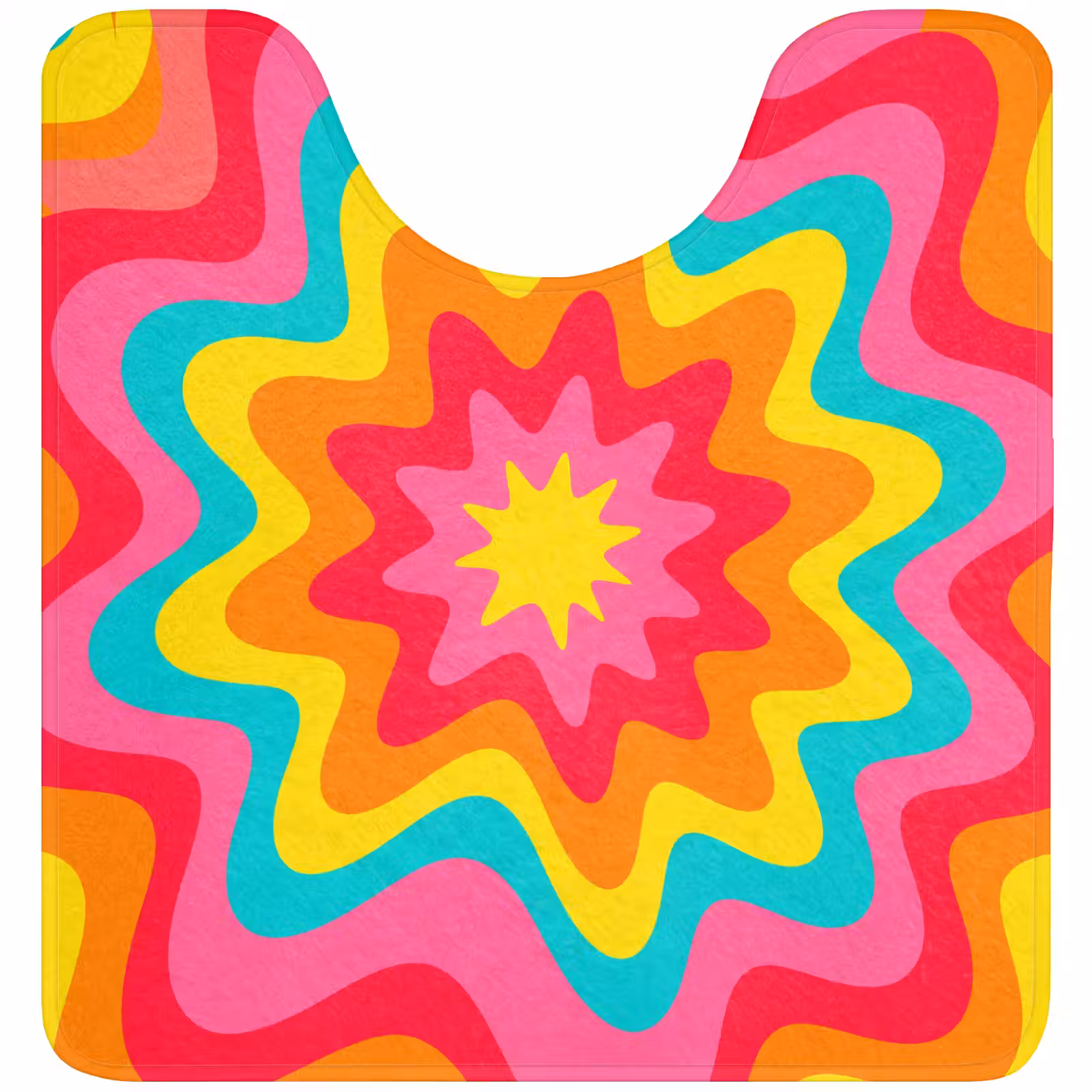 WC Mat - Pattern - Wavy - Colorful — 1