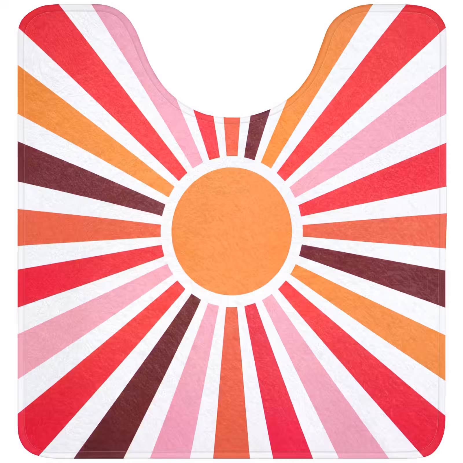 WC Mat - Sun - Rays - Abstract - Colorful — 1