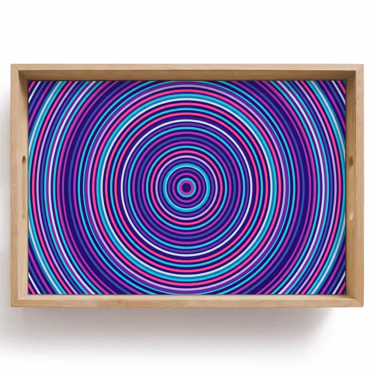 Tray - Abstract - Circles - Colorful — 1