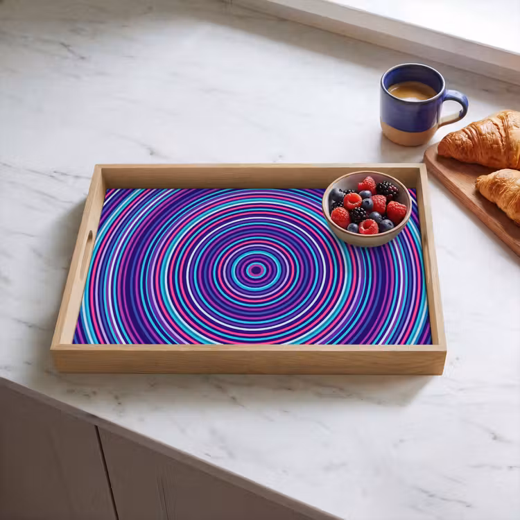 Tray - Abstract - Circles - Colorful — 3