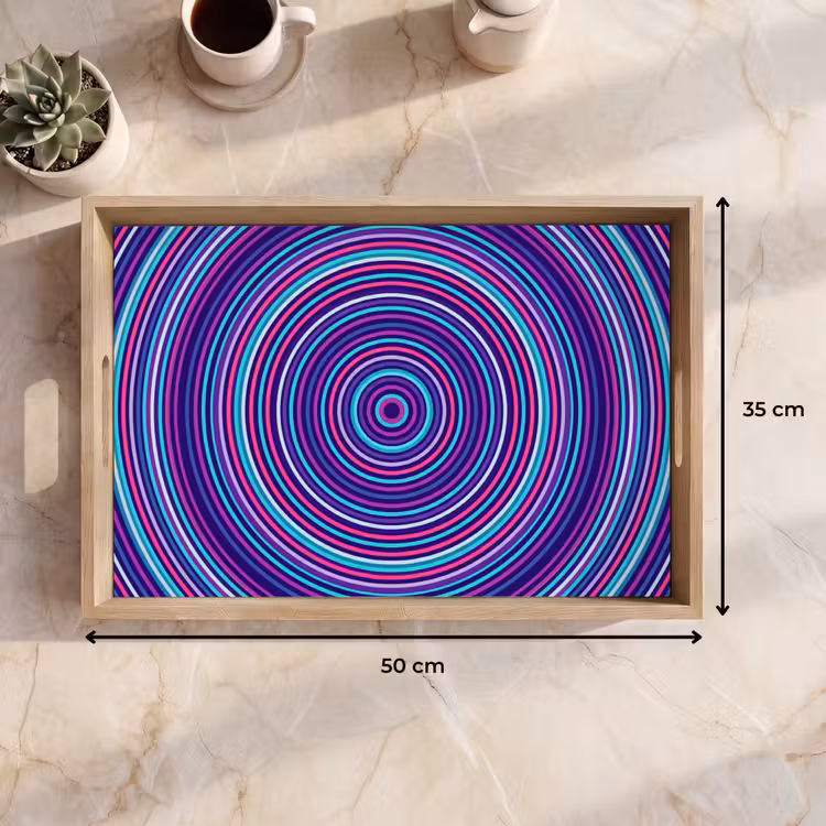 Tray - Abstract - Circles - Colorful — 7