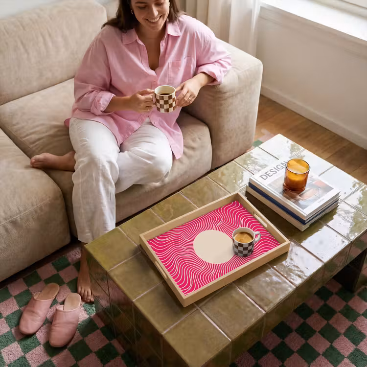 Tray - Abstract - Pattern - Pink — 4