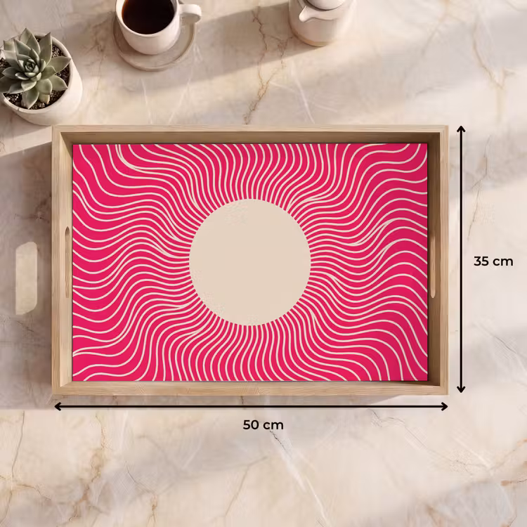 Tray - Abstract - Pattern - Pink — 7