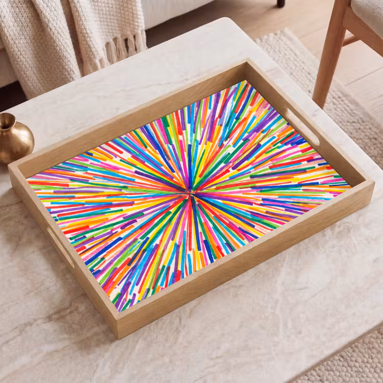 Tray - Lines - Colorful - Abstract — 2