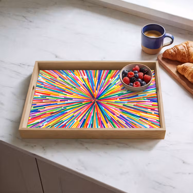 Tray - Lines - Colorful - Abstract — 3