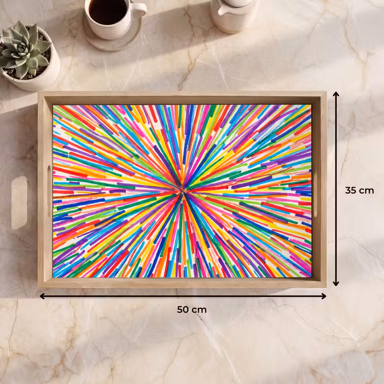 Tray - Lines - Colorful - Abstract — 7