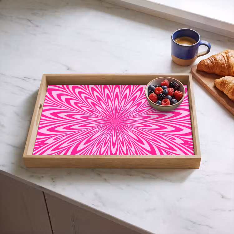 Tray - Pattern - Optical - Pink — 3