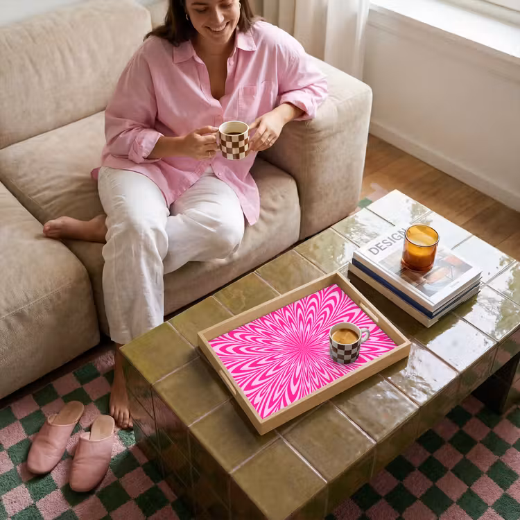 Tray - Pattern - Optical - Pink — 4