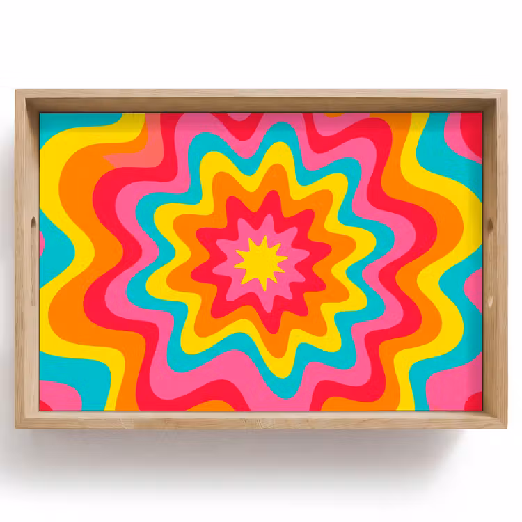 Tray - Pattern - Wavy - Colorful — 1