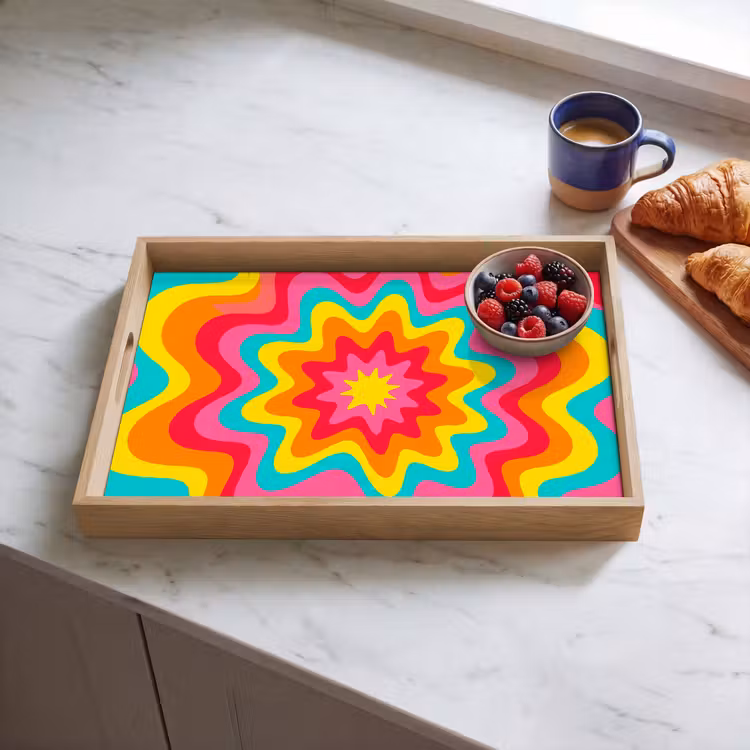 Tray - Pattern - Wavy - Colorful — 3