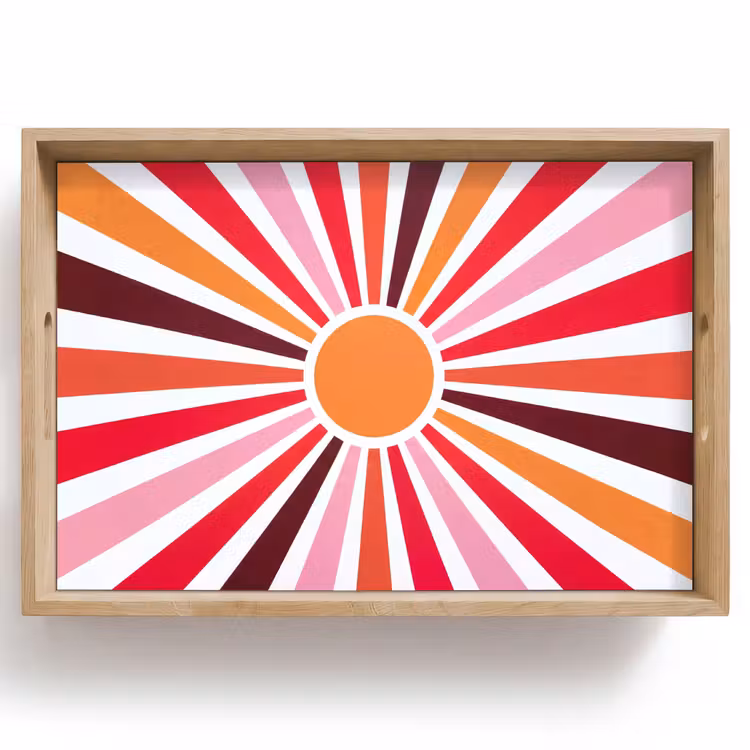 Tray - Sun - Rays - Abstract - Colorful — 1