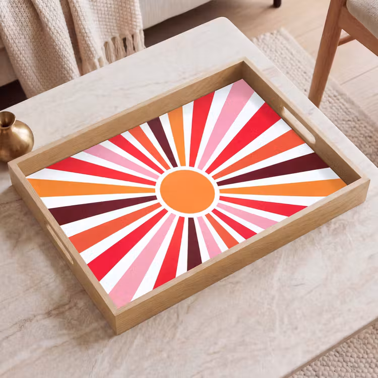 Tray - Sun - Rays - Abstract - Colorful — 2