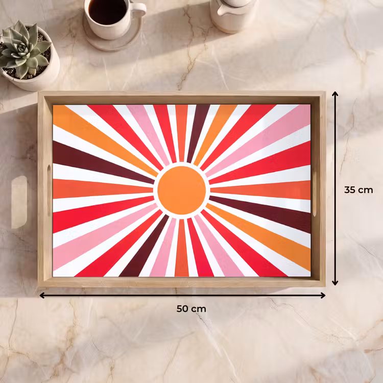 Tray - Sun - Rays - Abstract - Colorful — 7