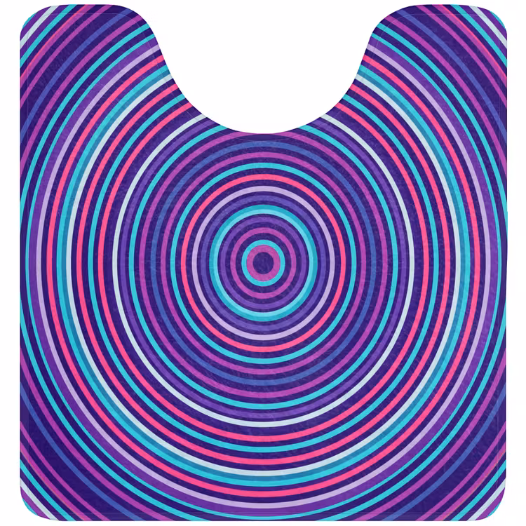 WC Mat - Abstract - Circles - Colorful — 1