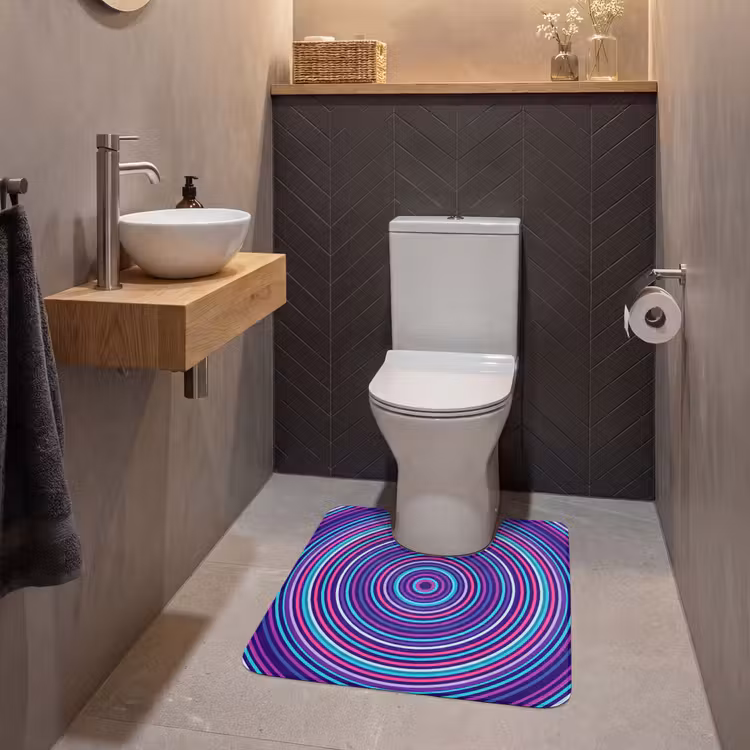 WC Mat - Abstract - Circles - Colorful — 2