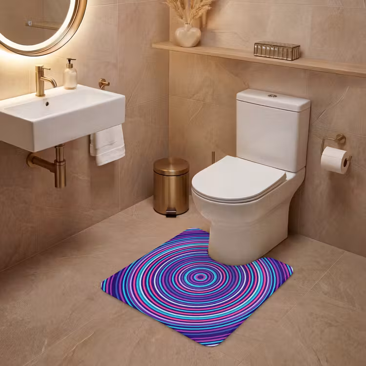 WC Mat - Abstract - Circles - Colorful — 3