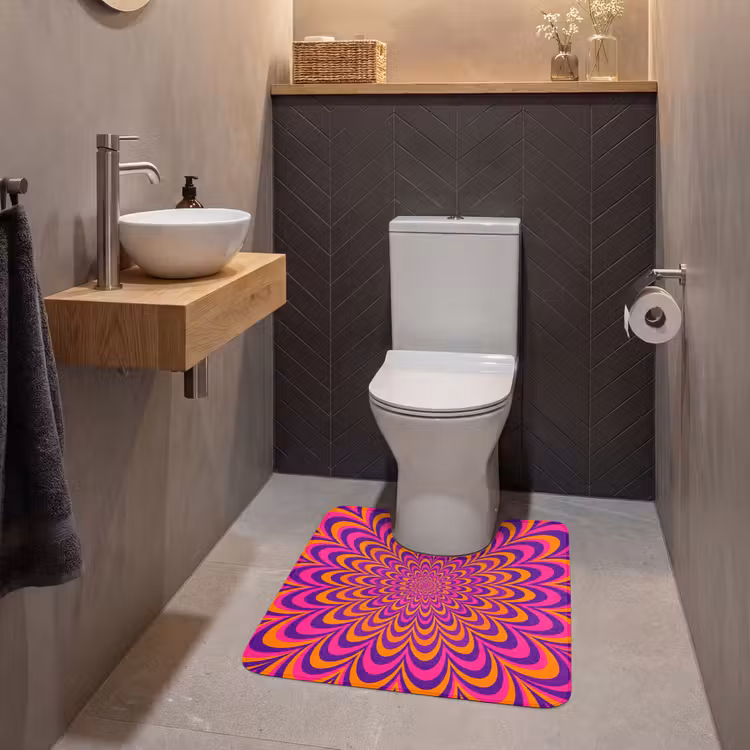 WC Mat - Pattern - Optical - Colorful — 2
