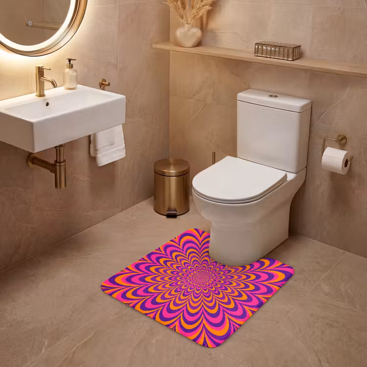 WC Mat - Pattern - Optical - Colorful — 3