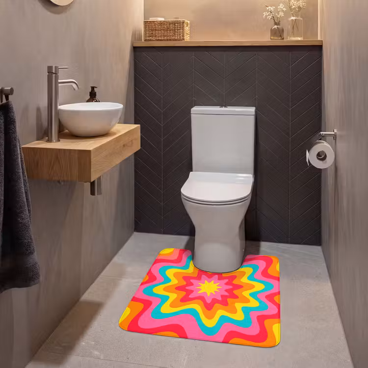 WC Mat - Pattern - Wavy - Colorful — 2