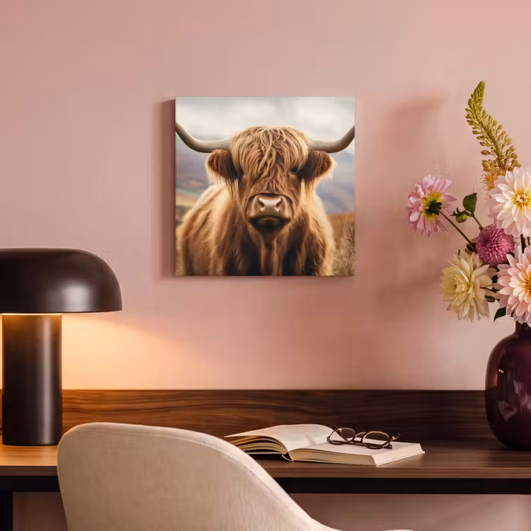 Canvas Print - Scottish highlander - Landscape - Animal — 3