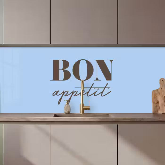 Kitchen Wall Splashback - Bon appetit