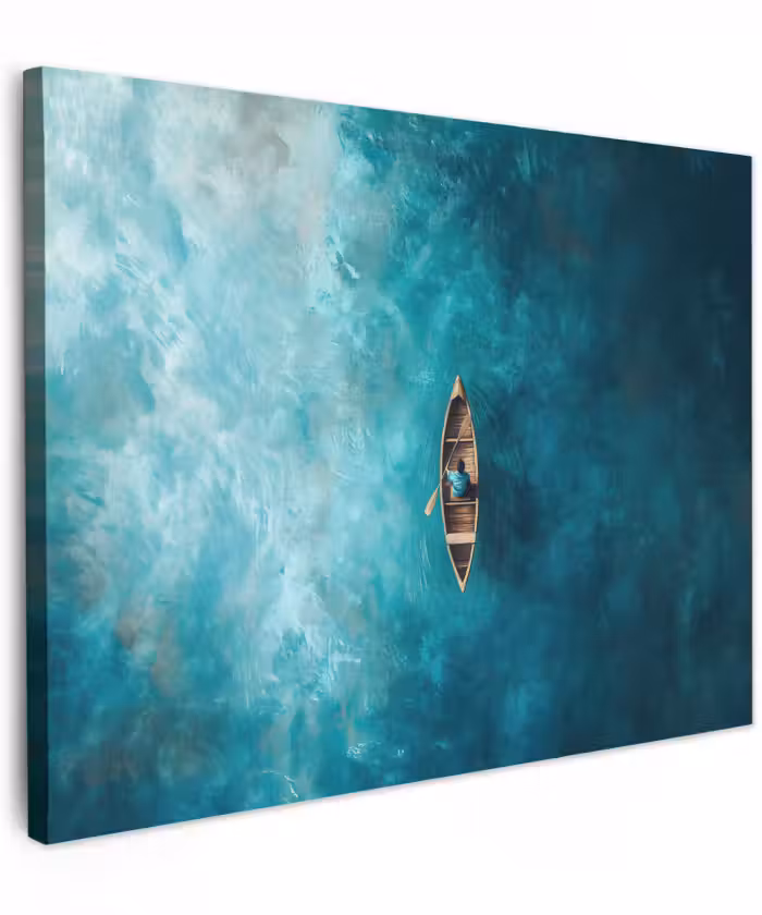 Canvas Print - Boat - Water - Blue