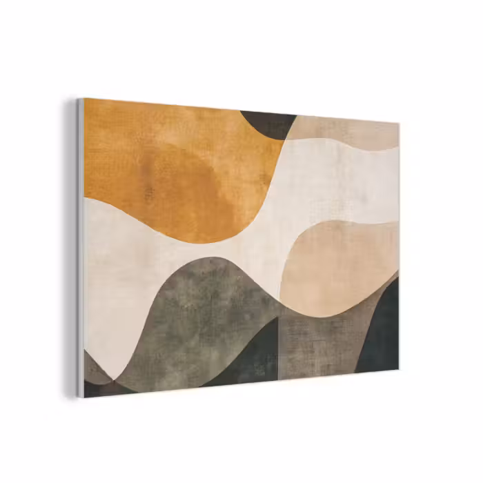 Acoustic Felt - Shapes - Ochre yellow - Abstract
