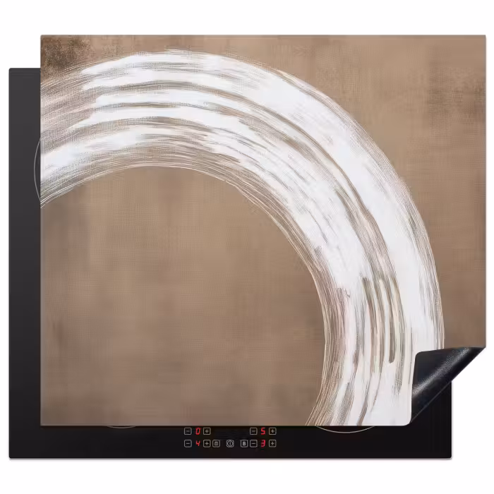 Induction Hob Cover - Paint - Brown - Japandi