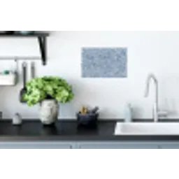 Abstract - Blauw - Bladeren Muursticker klein -keuken