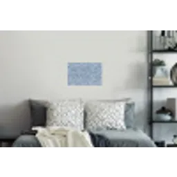 Abstract - Blauw - Bladeren Muursticker klein -slaapkamer