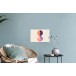 Abstract - Cirkels - Paars Muursticker klein -plant