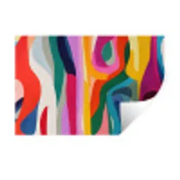 Abstract - Kleurrijk - Golven - Lijnen Muursticker klein -3d