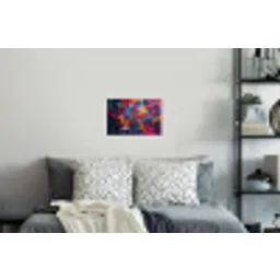 Abstract - Explosie - Neonkleuren Muursticker klein -slaapkamer