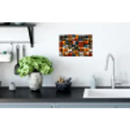 Abstract - Gezichten - Mozaïek Muursticker klein -keuken