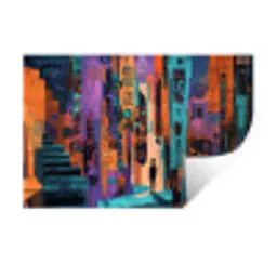 Abstract - Figuren - Kleurrijk Muursticker klein -3d