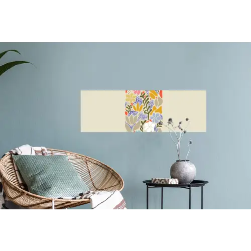 Abstract - Bloemen - Bladeren Muursticker klein -plant
