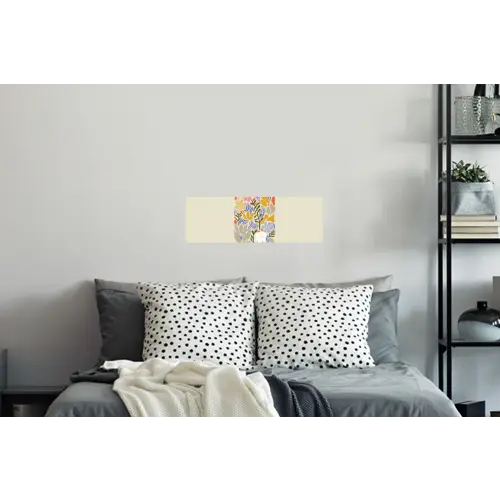 Abstract - Bloemen - Bladeren Muursticker klein -slaapkamer