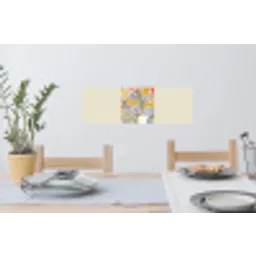 Abstract - Bloemen - Bladeren Muursticker klein -eettafel