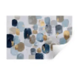 Abstract - Goud - Vormen Muursticker klein -3d