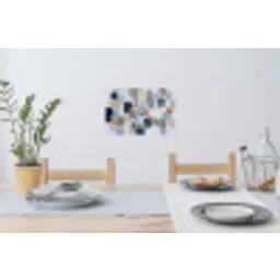 Abstract - Goud - Vormen Muursticker klein -eettafel