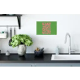 Abstract - Roze - Ciao - Vormen Muursticker klein -keuken