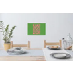 Abstract - Roze - Ciao - Vormen Muursticker klein -eettafel