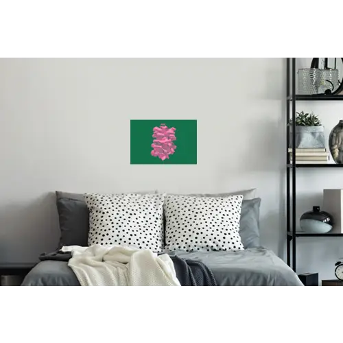 Abstract - Pink - Lijnen - Groen Muursticker klein -slaapkamer