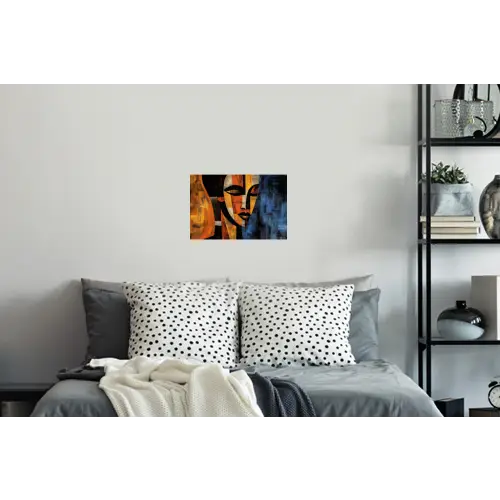 Abstract - Portret - Kleurvakken Muursticker klein -slaapkamer
