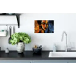 Abstract - Portret - Kleurvakken Muursticker klein -keuken