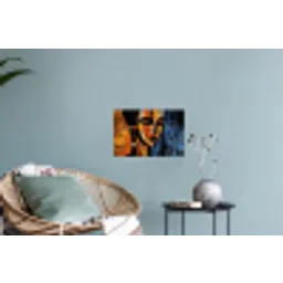 Abstract - Portret - Kleurvakken Muursticker klein -plant
