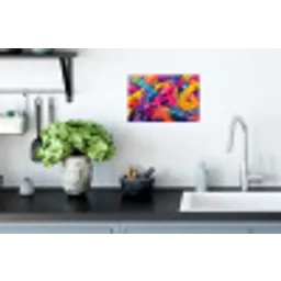 Abstract - Vormen - Kleurrijk Muursticker klein -keuken