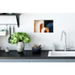 Abstract - Vormen - Donkerblauw Muursticker klein -keuken
